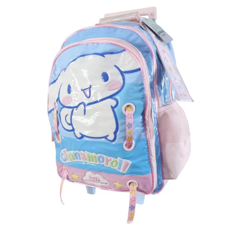 Mochila Escolar Cresko 2026 Cinnamoroll 18" con Carro Art.SR2703
